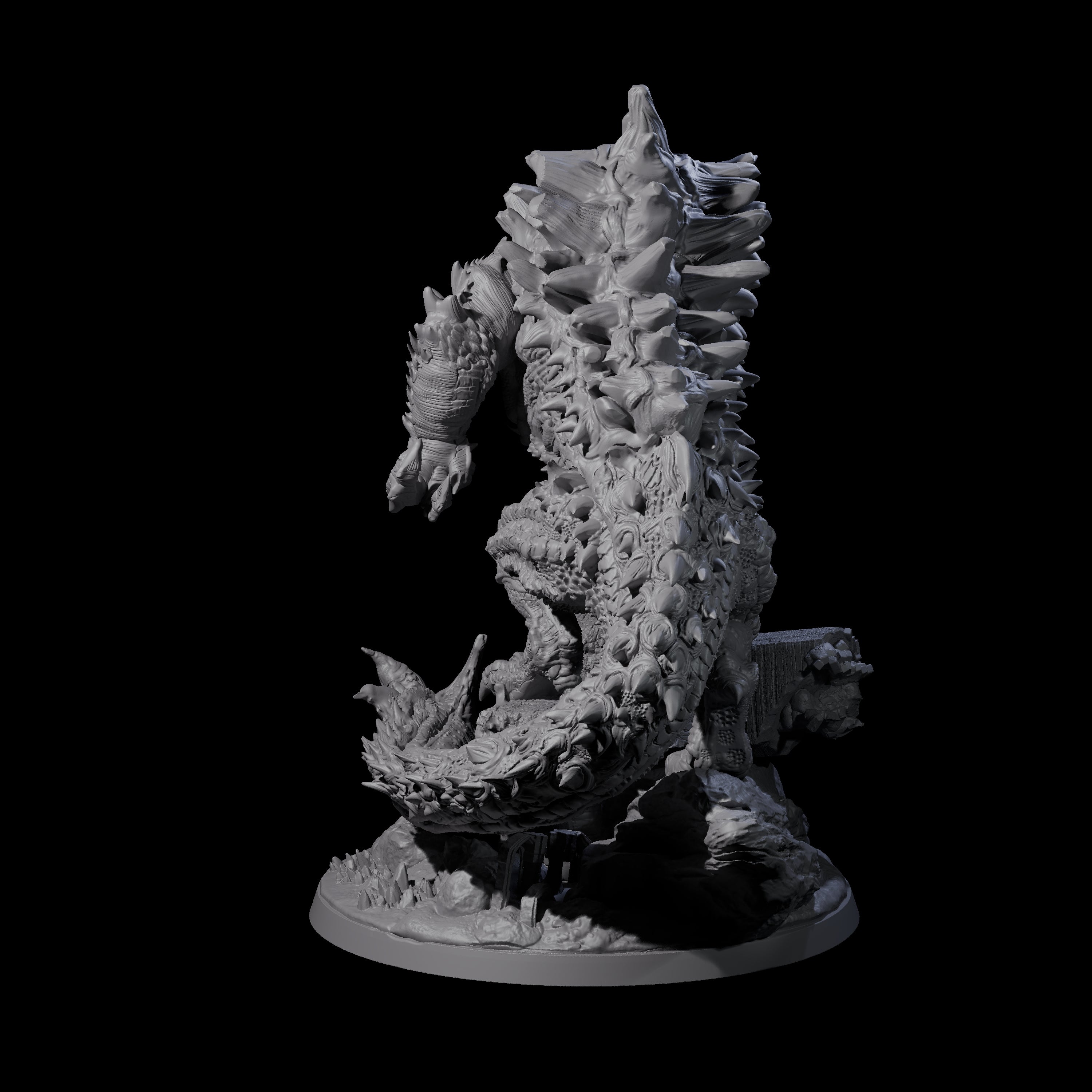 Hulking Tarrasque Destroyer Miniature for Dungeons and Dragons, Pathfinder or other TTRPGs