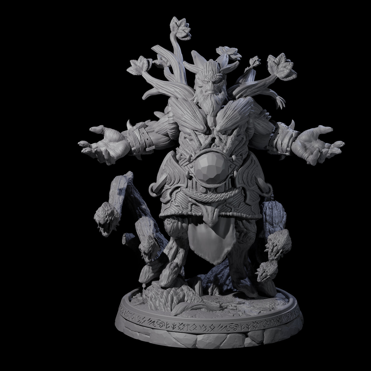 Hulking Treant Protector K Miniature for Dungeons and Dragons, Pathfinder or other TTRPGs