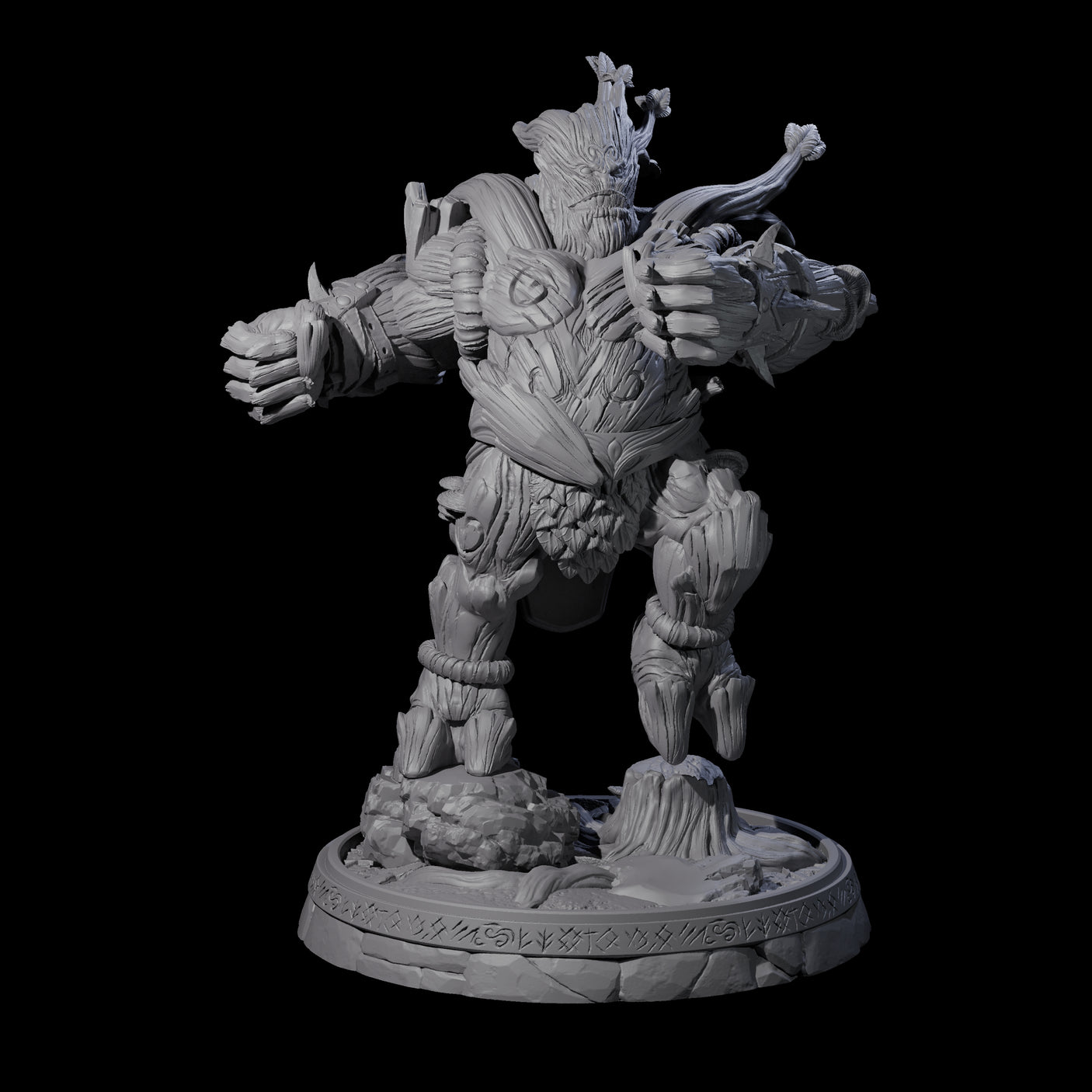 Hulking Treant Protector L Miniature for Dungeons and Dragons, Pathfinder or other TTRPGs