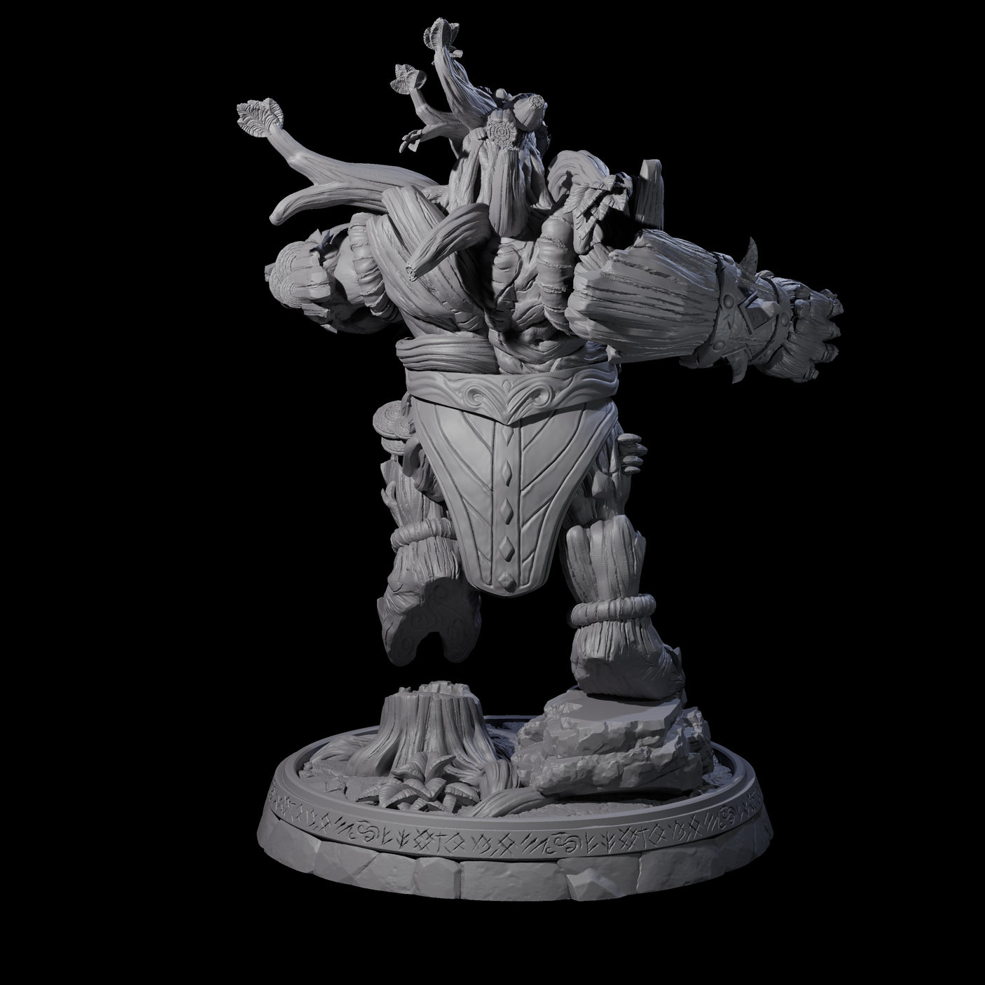 Hulking Treant Protector L Miniature for Dungeons and Dragons, Pathfinder or other TTRPGs
