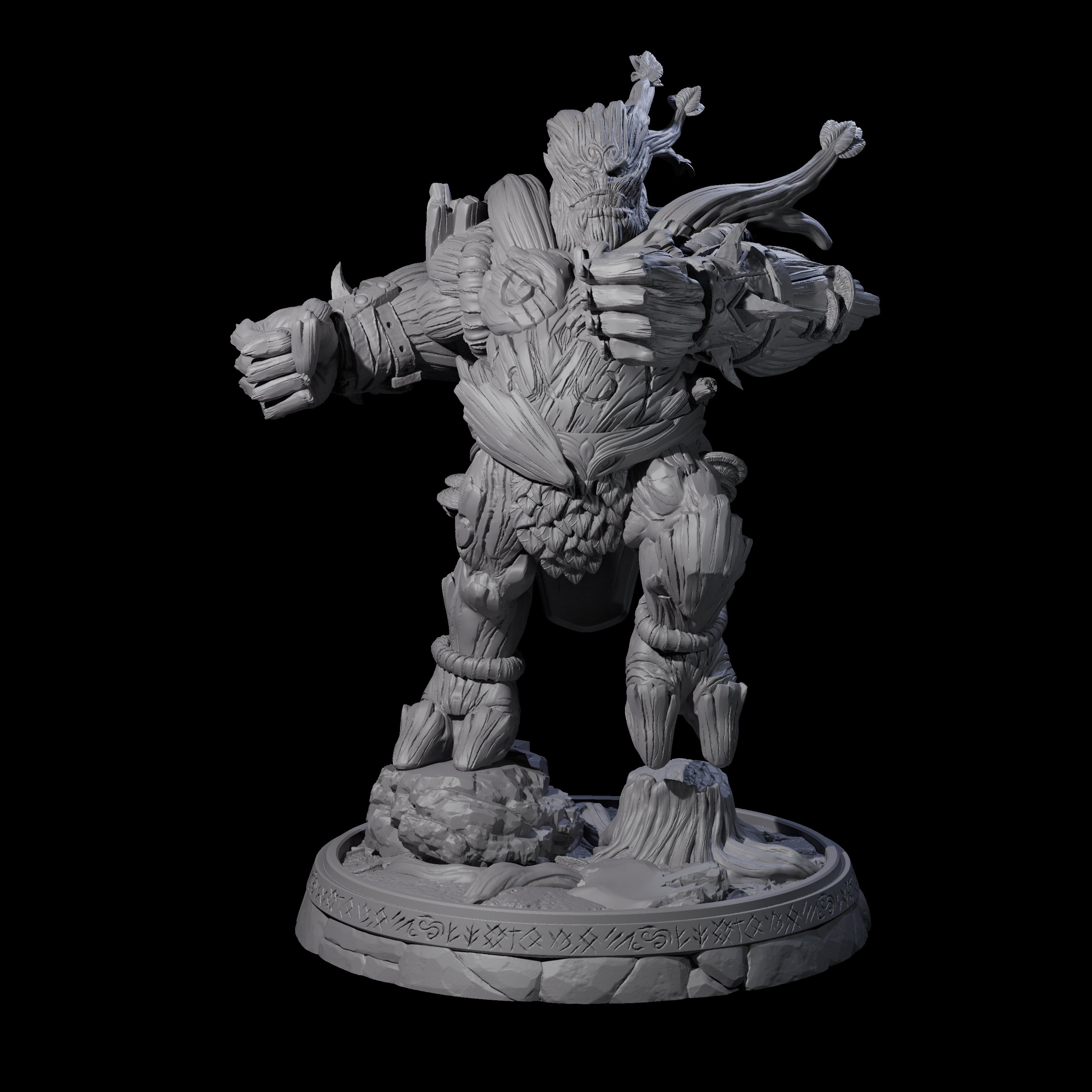 Hulking Treant Protector L Miniature for Dungeons and Dragons, Pathfinder or other TTRPGs