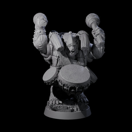 Hulking Ursine Barbarian A Miniature for Dungeons and Dragons, Pathfinder or other TTRPGs