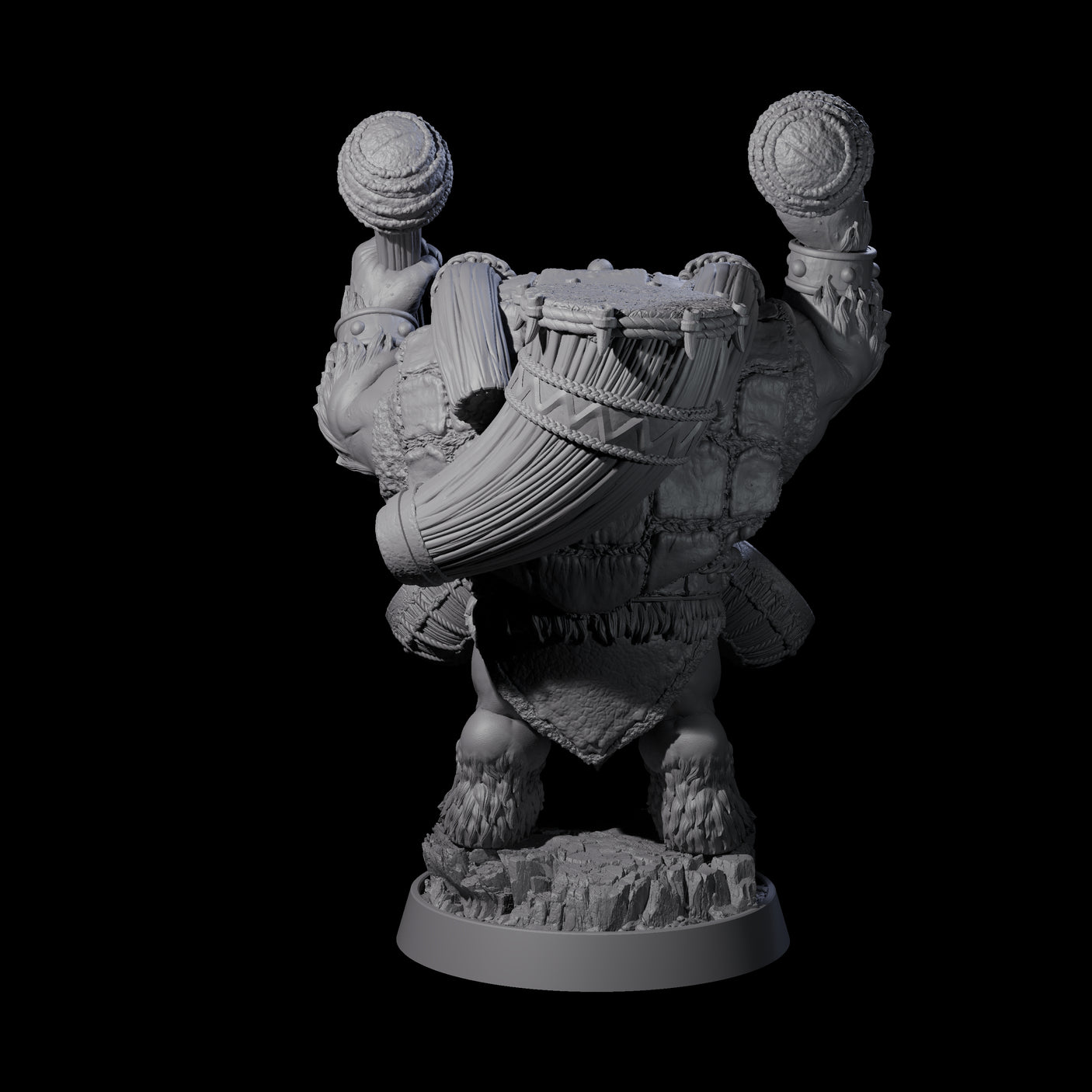 Hulking Ursine Barbarian A Miniature for Dungeons and Dragons, Pathfinder or other TTRPGs
