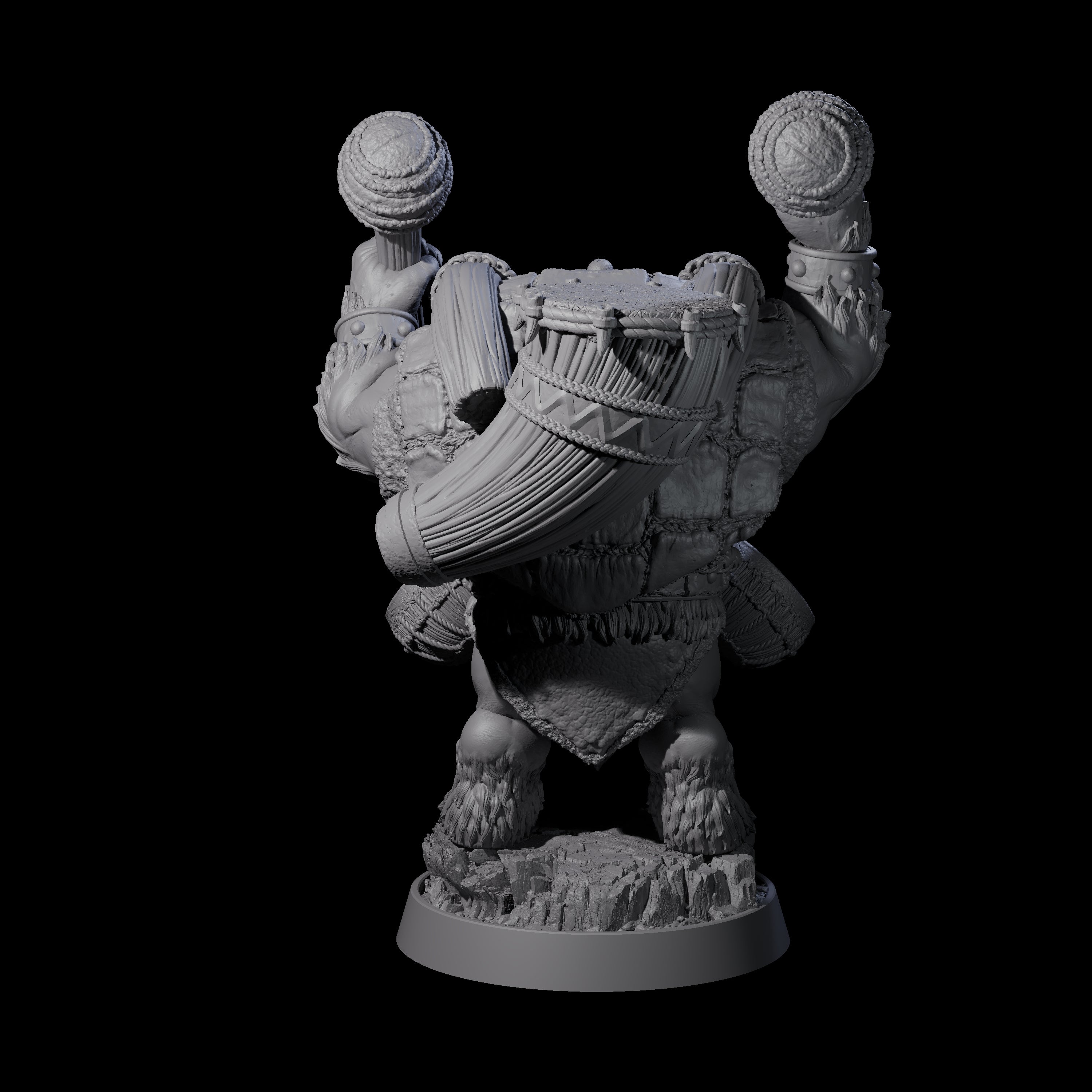 Hulking Ursine Barbarian A Miniature for Dungeons and Dragons, Pathfinder or other TTRPGs