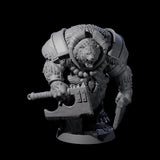 Hulking Ursine Barbarian B Miniature for Dungeons and Dragons, Pathfinder or other TTRPGs