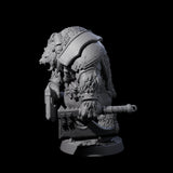 Hulking Ursine Barbarian B Miniature for Dungeons and Dragons, Pathfinder or other TTRPGs