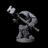 Hulking Ursine Barbarian C Miniature for Dungeons and Dragons, Pathfinder or other TTRPGs