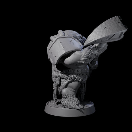 Hulking Ursine Barbarian C Miniature for Dungeons and Dragons, Pathfinder or other TTRPGs
