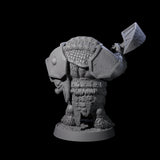 Hulking Ursine Barbarian C Miniature for Dungeons and Dragons, Pathfinder or other TTRPGs