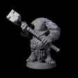 Hulking Ursine Barbarian C Miniature for Dungeons and Dragons, Pathfinder or other TTRPGs