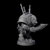 Hulking Ursine Barbarian D Miniature for Dungeons and Dragons, Pathfinder or other TTRPGs