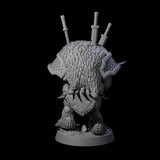 Hulking Ursine Barbarian D Miniature for Dungeons and Dragons, Pathfinder or other TTRPGs