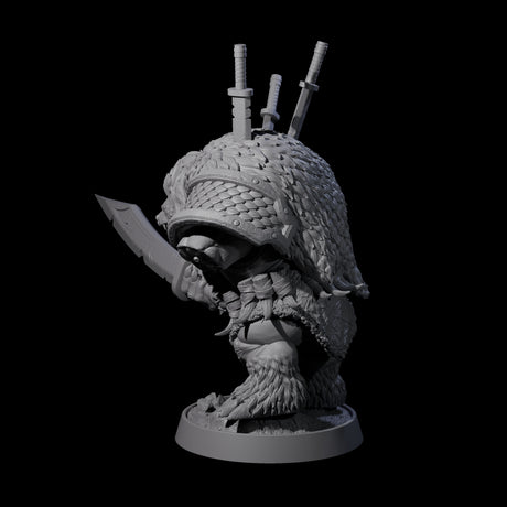 Hulking Ursine Barbarian D Miniature for Dungeons and Dragons, Pathfinder or other TTRPGs