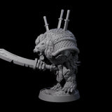 Hulking Ursine Barbarian D Miniature for Dungeons and Dragons, Pathfinder or other TTRPGs