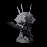 Hulking Ursine Barbarian D Miniature for Dungeons and Dragons, Pathfinder or other TTRPGs