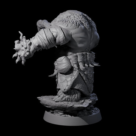 Hulking Ursine Barbarian E Miniature for Dungeons and Dragons, Pathfinder or other TTRPGs