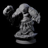 Hulking Ursine Barbarian E Miniature for Dungeons and Dragons, Pathfinder or other TTRPGs