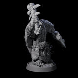 Hulking Ursine Barbarian F Miniature for Dungeons and Dragons, Pathfinder or other TTRPGs