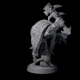 Hulking Ursine Barbarian F Miniature for Dungeons and Dragons, Pathfinder or other TTRPGs
