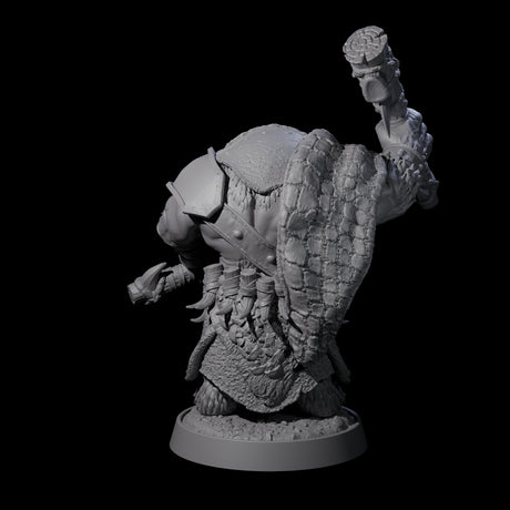 Hulking Ursine Barbarian F Miniature for Dungeons and Dragons, Pathfinder or other TTRPGs