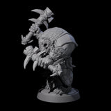 Hulking Ursine Barbarian F Miniature for Dungeons and Dragons, Pathfinder or other TTRPGs