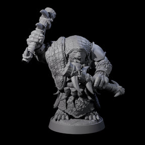 Hulking Ursine Barbarian F Miniature for Dungeons and Dragons, Pathfinder or other TTRPGs