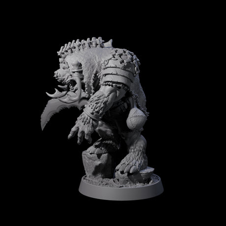 Hulking Ursine Barbarian G Miniature for Dungeons and Dragons, Pathfinder or other TTRPGs