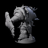 Hulking Ursine Barbarian H Miniature for Dungeons and Dragons, Pathfinder or other TTRPGs