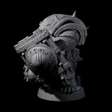 Hulking Ursine Barbarian H Miniature for Dungeons and Dragons, Pathfinder or other TTRPGs