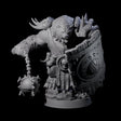 Hulking Ursine Barbarian H Miniature for Dungeons and Dragons, Pathfinder or other TTRPGs