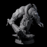 Hulking Ursine Barbarian J Miniature for Dungeons and Dragons, Pathfinder or other TTRPGs