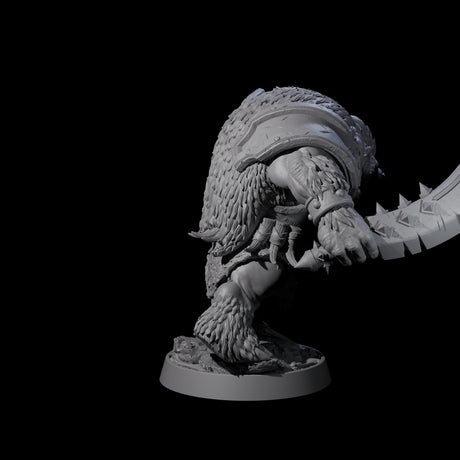 Hulking Ursine Barbarian M Miniature for Dungeons and Dragons, Pathfinder or other TTRPGs