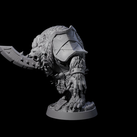 Hulking Ursine Barbarian M Miniature for Dungeons and Dragons, Pathfinder or other TTRPGs