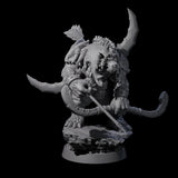Hulking Ursine Barbarian N Miniature for Dungeons and Dragons, Pathfinder or other TTRPGs