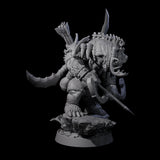 Hulking Ursine Barbarian N Miniature for Dungeons and Dragons, Pathfinder or other TTRPGs