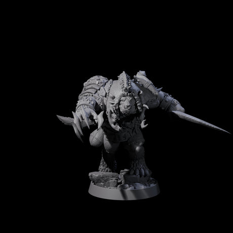 Hulking Ursine Barbarians Miniature for Dungeons and Dragons, Pathfinder or other TTRPGs