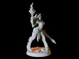 Human Adventurer Pinup Miniature for Dungeons and Dragons, Pathfinder or other TTRPGs