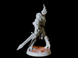 Human Adventurer Pinup Miniature for Dungeons and Dragons, Pathfinder or other TTRPGs