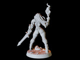 Human Adventurer Pinup Miniature for Dungeons and Dragons, Pathfinder or other TTRPGs