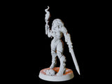 Human Adventurer Pinup Miniature for Dungeons and Dragons, Pathfinder or other TTRPGs