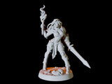 Human Adventurer Pinup Miniature for Dungeons and Dragons, Pathfinder or other TTRPGs
