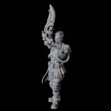 Human Cyborg A Miniature for Dungeons and Dragons, Pathfinder or other TTRPGs