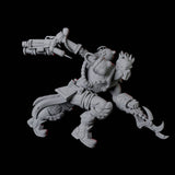 Human Cyborg B Miniature for Dungeons and Dragons, Pathfinder or other TTRPGs