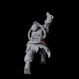 Human Cyborg B Miniature for Dungeons and Dragons, Pathfinder or other TTRPGs