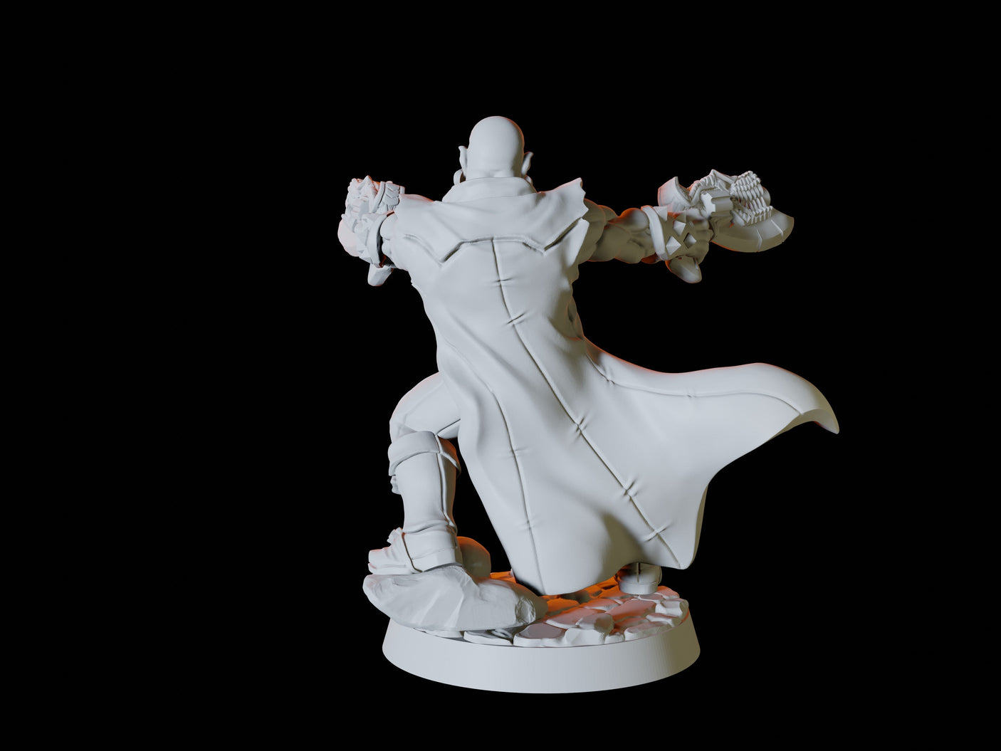 Human Gunslinger Miniature for Dungeons and Dragons, Pathfinder or other TTRPGs