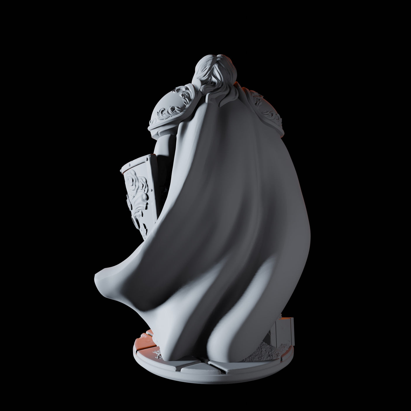 Human Paladin Miniature for Dungeons and Dragons, Pathfinder or other TTRPGs