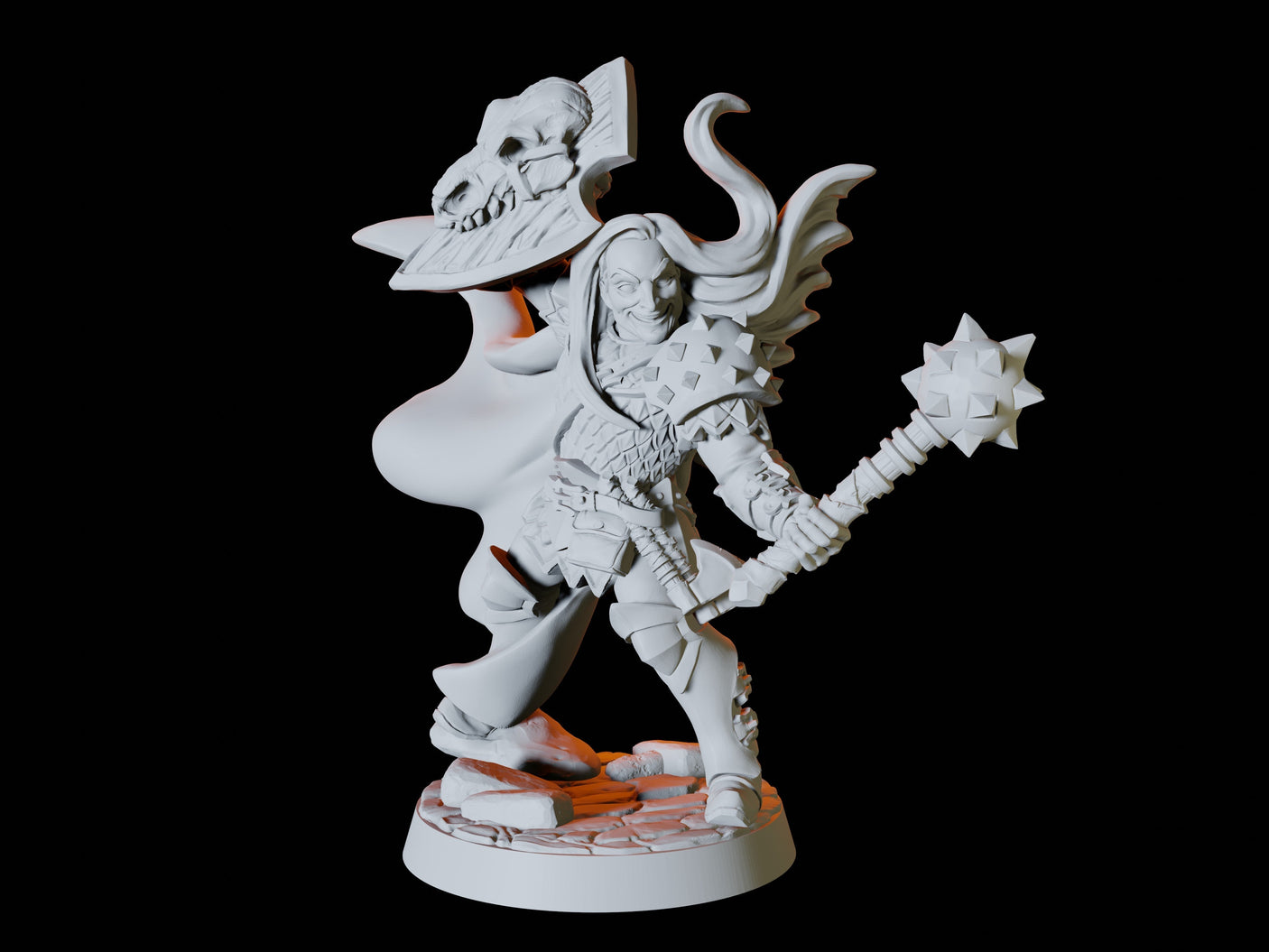 Human Paladin Miniature for Dungeons and Dragons, Pathfinder or other TTRPGs
