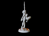 Human Wasteland Pinup Miniature for Dungeons and Dragons, Pathfinder or other TTRPGs