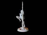 Human Wasteland Pinup Miniature for Dungeons and Dragons, Pathfinder or other TTRPGs