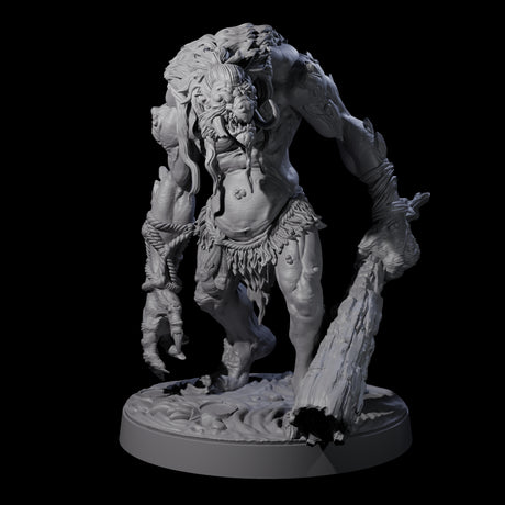 Hunch Back Troll A Miniature for Dungeons and Dragons, Pathfinder or other TTRPGs